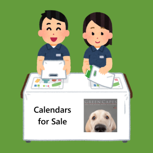 Sales booth for calendars